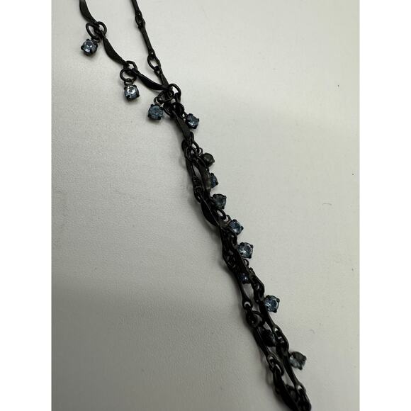 Dainty Vintage 17” Bellagio Crystals Y2K Choker - Picture 3 of 3